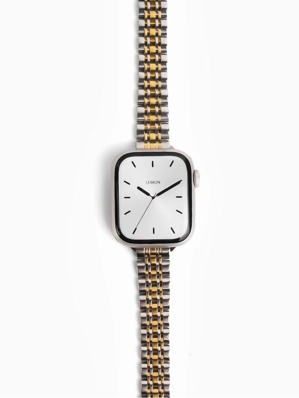 Lemon Two-Tone Stainless Steel Apple Watch Band - Gold & Silver